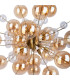 Explosion 65cm Spherical Pendant Ceiling Light Amber 10xG9-11