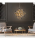 Explosion 65cm Spherical Pendant Ceiling Light Gold 10xG9-2