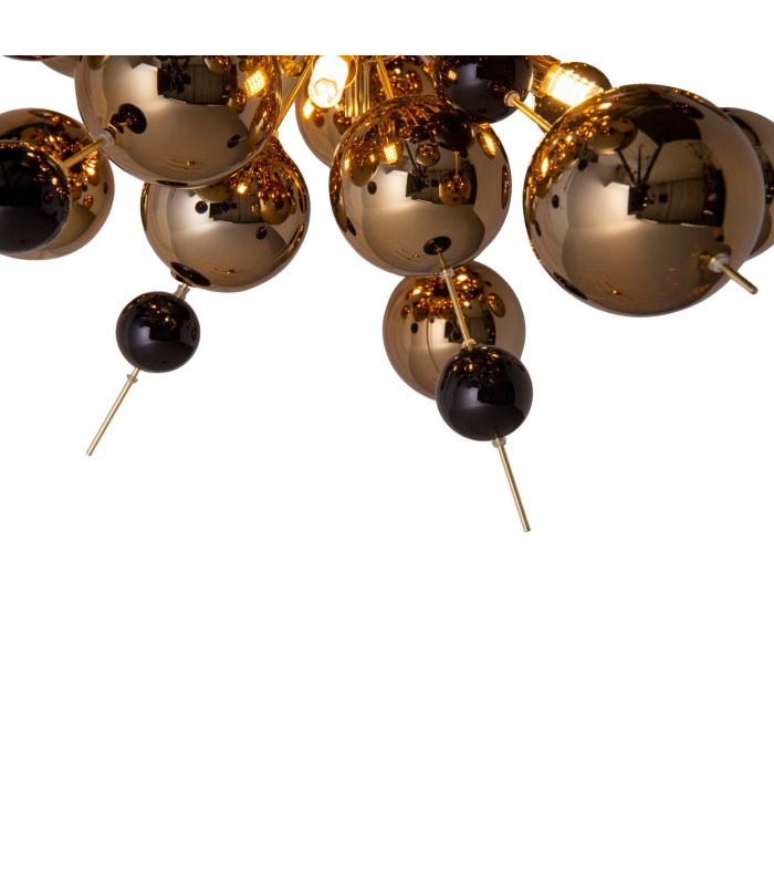 Explosion 65cm Spherical Pendant Ceiling Light Gold 10xG9-9