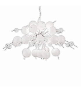 Explosion 98cm Spherical Pendant Ceiling Light White 10xG9-1