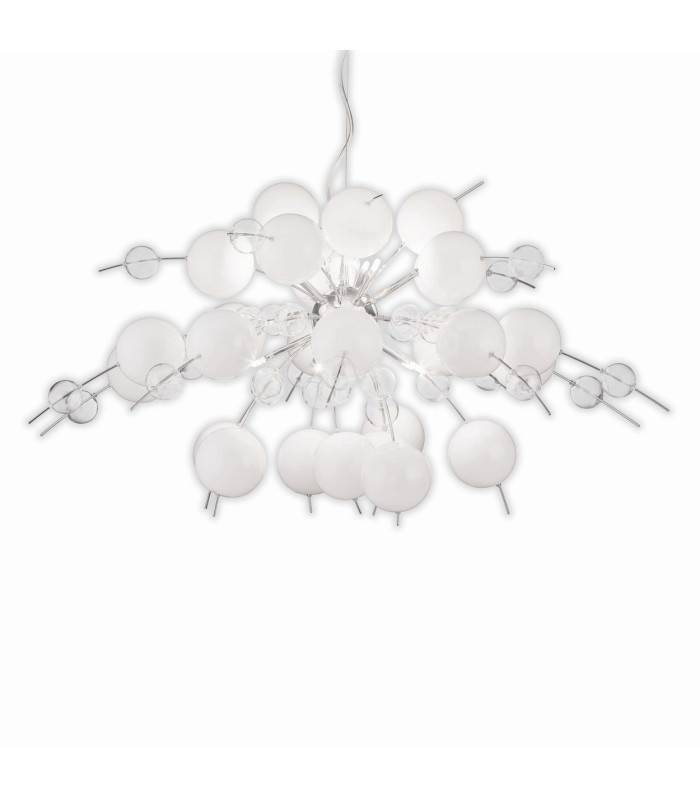 Explosion 98cm Spherical Pendant Ceiling Light White 10xG9-1