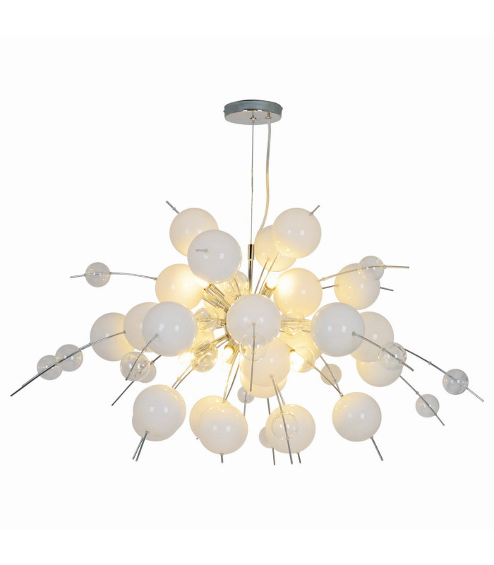 Explosion 98cm Spherical Pendant Ceiling Light White 10xG9-6