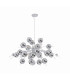 Explosion 98cm Spherical Pendant Ceiling Light Chrome 10xG9-1