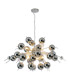 Explosion 98cm Spherical Pendant Ceiling Light Chrome 10xG9-4