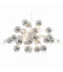Explosion 98cm Spherical Pendant Ceiling Light Chrome 10xG9-5