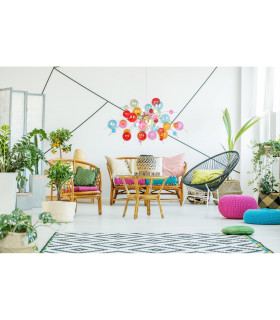 Explosion 98cm Spherical Pendant Ceiling Light Multi Colour 10xG9-2