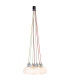 Rainbow-Bowl Cluster Pendant Ceiling Light White 1xE14-1