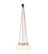 Rainbow-Bowl Cluster Pendant Ceiling Light White 1xE14-5