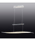 Wave Dimmable LED Bar Pendant Ceiling Light Chrome 3000K-3