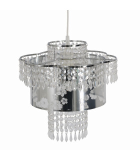 Fancy 32cm Pendant Ceiling Light Chrome 1xE27-1
