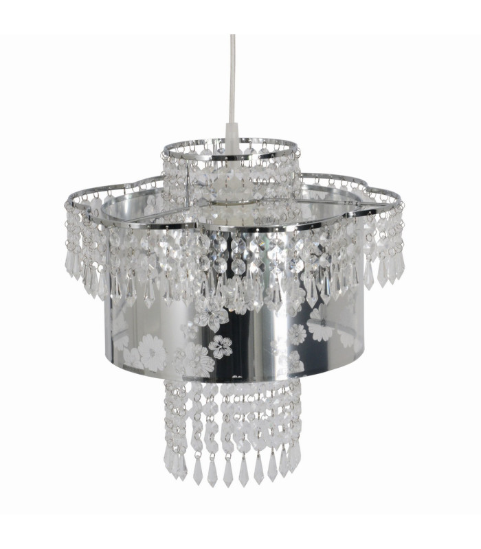 Fancy 32cm Pendant Ceiling Light Chrome 1xE27-1