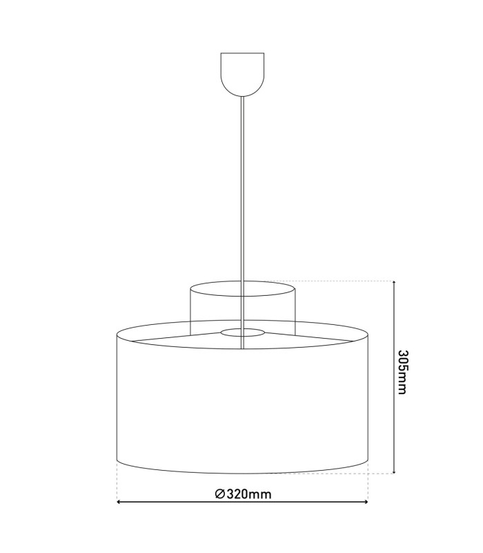Fancy 32cm Pendant Ceiling Light Chrome 1xE27-3