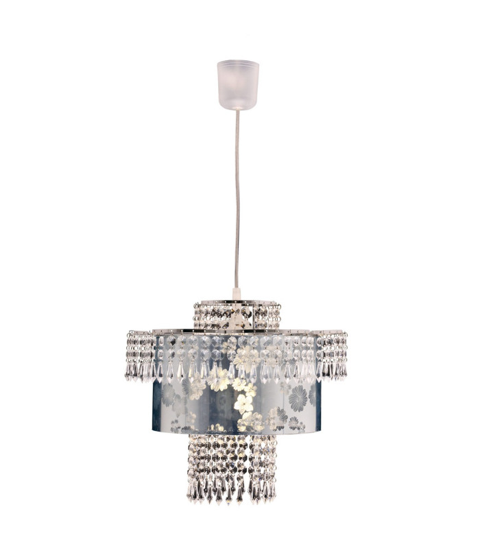 Fancy 32cm Pendant Ceiling Light Chrome 1xE27-4
