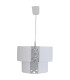 Pori Cylindrical Pendant Ceiling Light White 1xE27-1