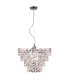 Fancy 38cm Pendant Ceiling Light Chrome 1xE27-1