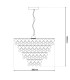 Fancy 38cm Pendant Ceiling Light Chrome 1xE27-4