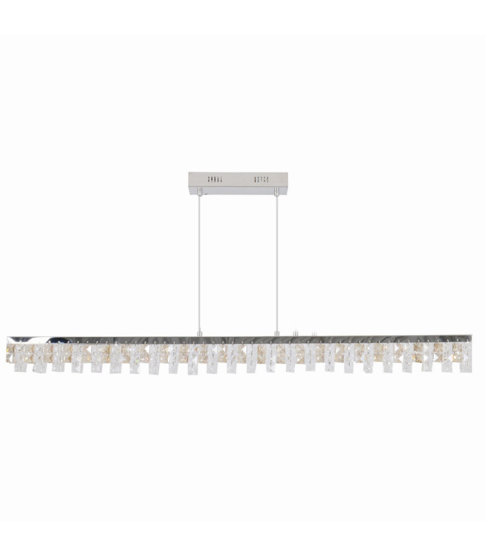 Diamonds LED Bar Pendant Ceiling Light Chrome 3000K-1