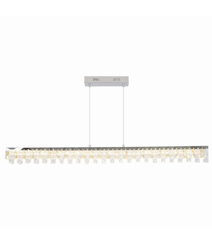 Diamonds LED Bar Pendant Ceiling Light Chrome 3000K-4