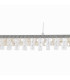 Diamonds LED Bar Pendant Ceiling Light Chrome 3000K-6