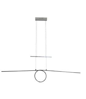 Loop Line LED Bar Pendant Ceiling Light Chrome 3000K-1