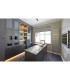 Loop Line LED Bar Pendant Ceiling Light Chrome 3000K-3