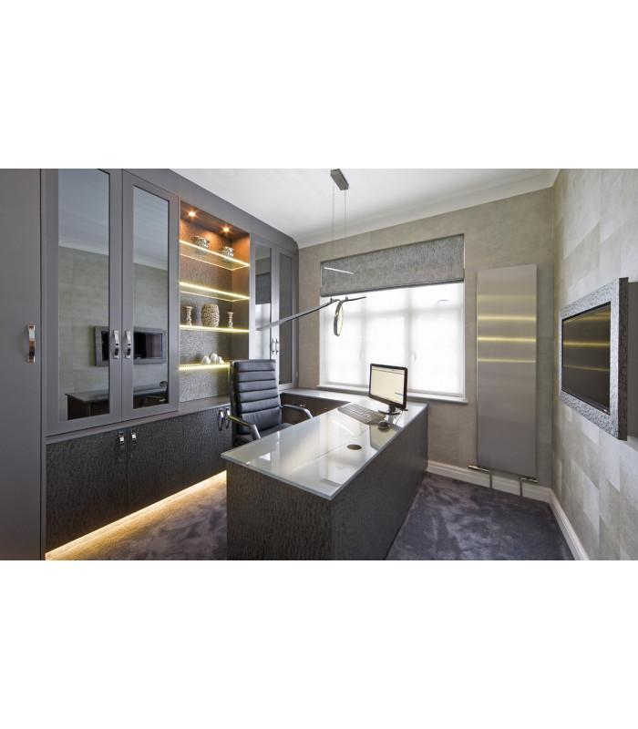 Loop Line LED Bar Pendant Ceiling Light Chrome 3000K-3