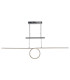 Loop Line LED Bar Pendant Ceiling Light Chrome 3000K-5