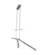 Loop Line LED Bar Pendant Ceiling Light Chrome 3000K-7
