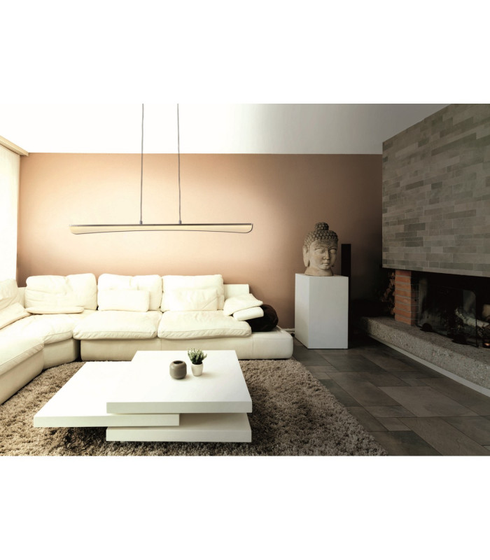 Bones 2 LED Bar Pendant Ceiling Light Chrome 2800-3200K-2