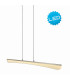 Bones 2 LED Bar Pendant Ceiling Light Chrome 2800-3200K-3
