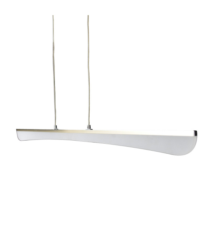 Bones 2 LED Bar Pendant Ceiling Light Chrome 2800-3200K-5