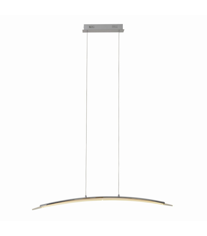 Surf Dimmable LED Bar Pendant Ceiling Light Chrome 3000K-6
