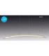 Surf Dimmable LED Bar Pendant Ceiling Light Chrome 3000K-7