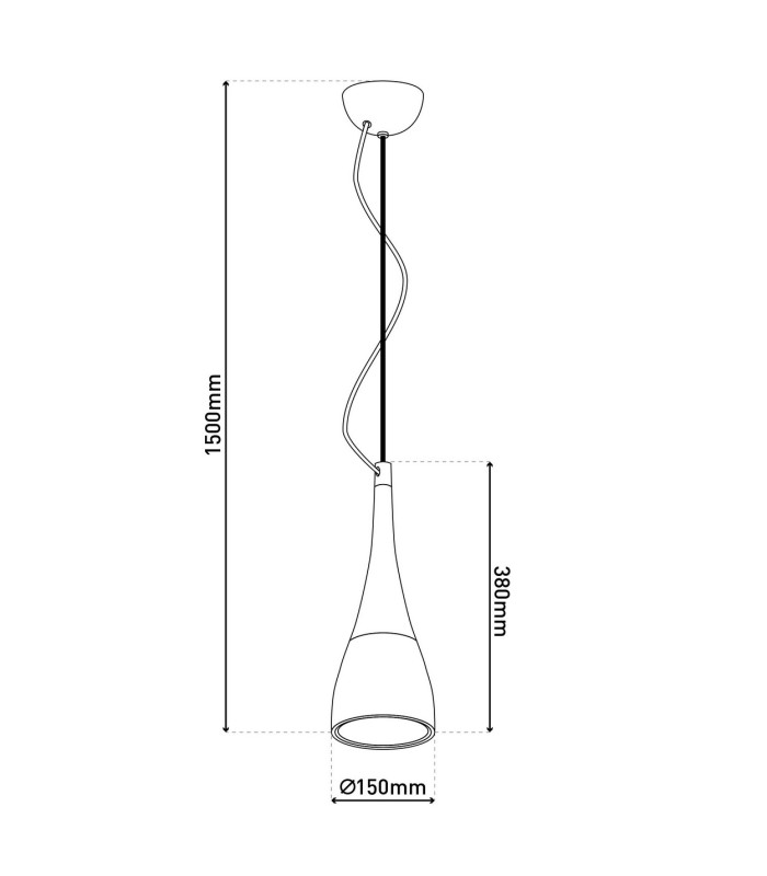 Lima LED Slim Pendant Ceiling Light White 3000K-3