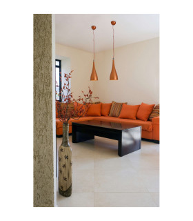 Lima LED Slim Pendant Ceiling Light Copper 3000K-2