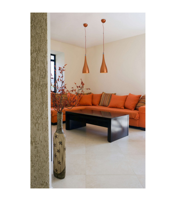 Lima LED Slim Pendant Ceiling Light Copper 3000K-2