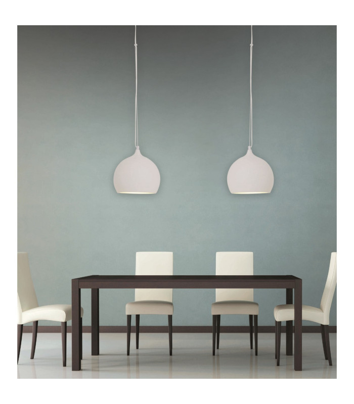 Cusco LED Dome Pendant Ceiling Light Silver 3000K-2
