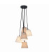 Boho Cluster Pendant Ceiling Light Beige-5