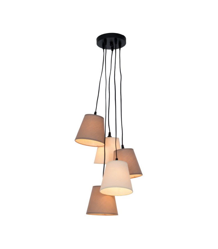 Boho Cluster Pendant Ceiling Light Beige-6