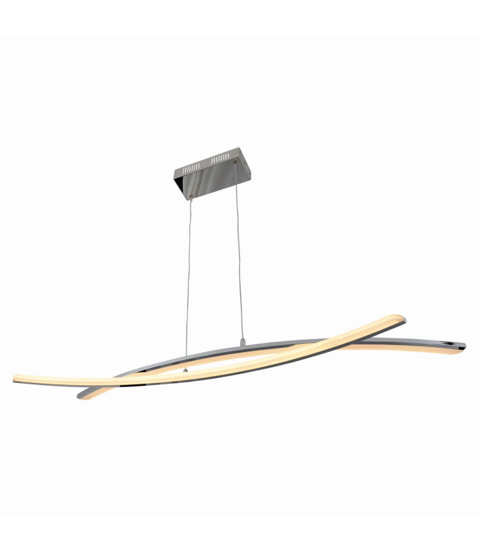 Theo Dimmable LED Bar Pendant Ceiling Light Chrome 3000K-6