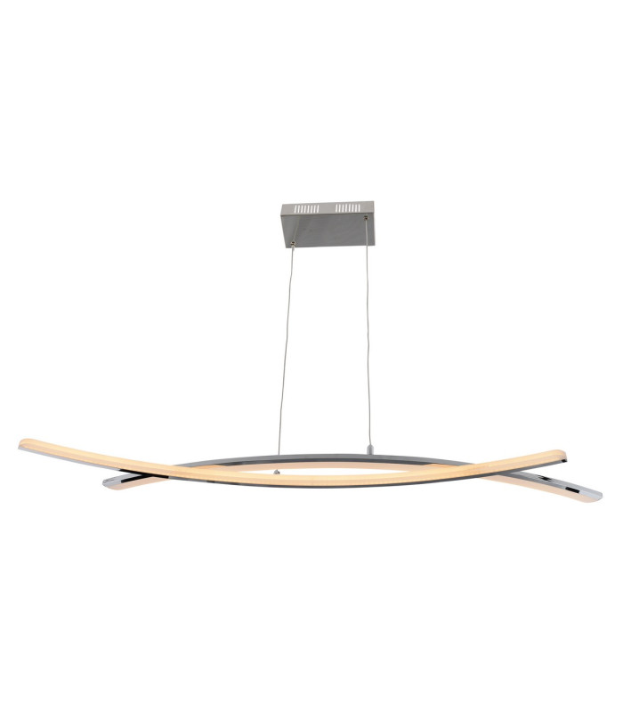 Theo Dimmable LED Bar Pendant Ceiling Light Chrome 3000K-7