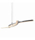 Theo Dimmable LED Bar Pendant Ceiling Light Chrome 3000K-8
