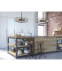 Alex Wire Frame Pendant Ceiling Light Black 5xE27-2