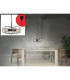 Alex Wire Frame Pendant Ceiling Light Black 5xE27-3