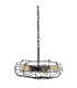 Alex Wire Frame Pendant Ceiling Light Black 5xE27-5