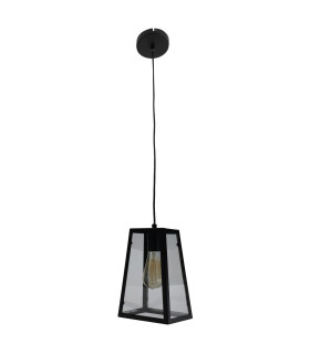 Alex Lanterns Pendant Ceiling Light Black 1xE27-1