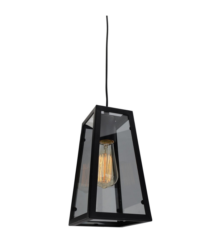Alex Lanterns Pendant Ceiling Light Black 1xE27-3