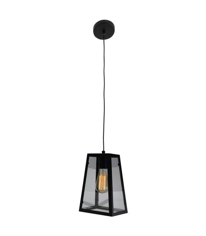 Alex Lanterns Pendant Ceiling Light Black 1xE27-4