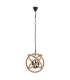 Regia Wire Frame Pendant Ceiling Light Beige 3xE14-1