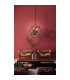 Regia Wire Frame Pendant Ceiling Light Beige 3xE14-3